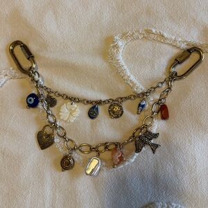 Free People Gold and Silver Bag Charm